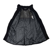 allegri アレグリ イタリア製 アンゴラ混 フードコート 着丈114cm/9AR/ブラック/比翼