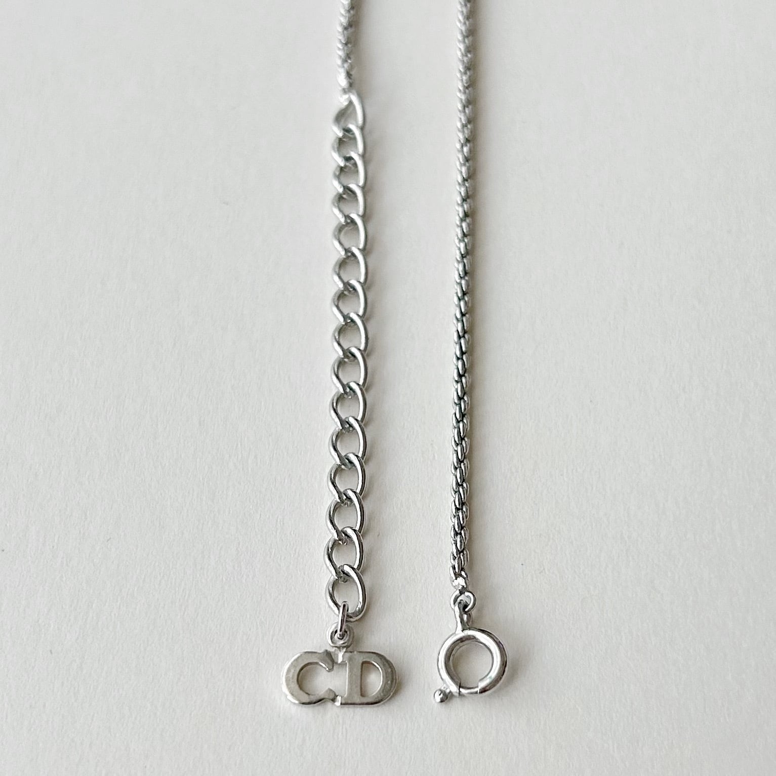 N6296】Christian Dior circle logo necklace/クリスチャンディオール