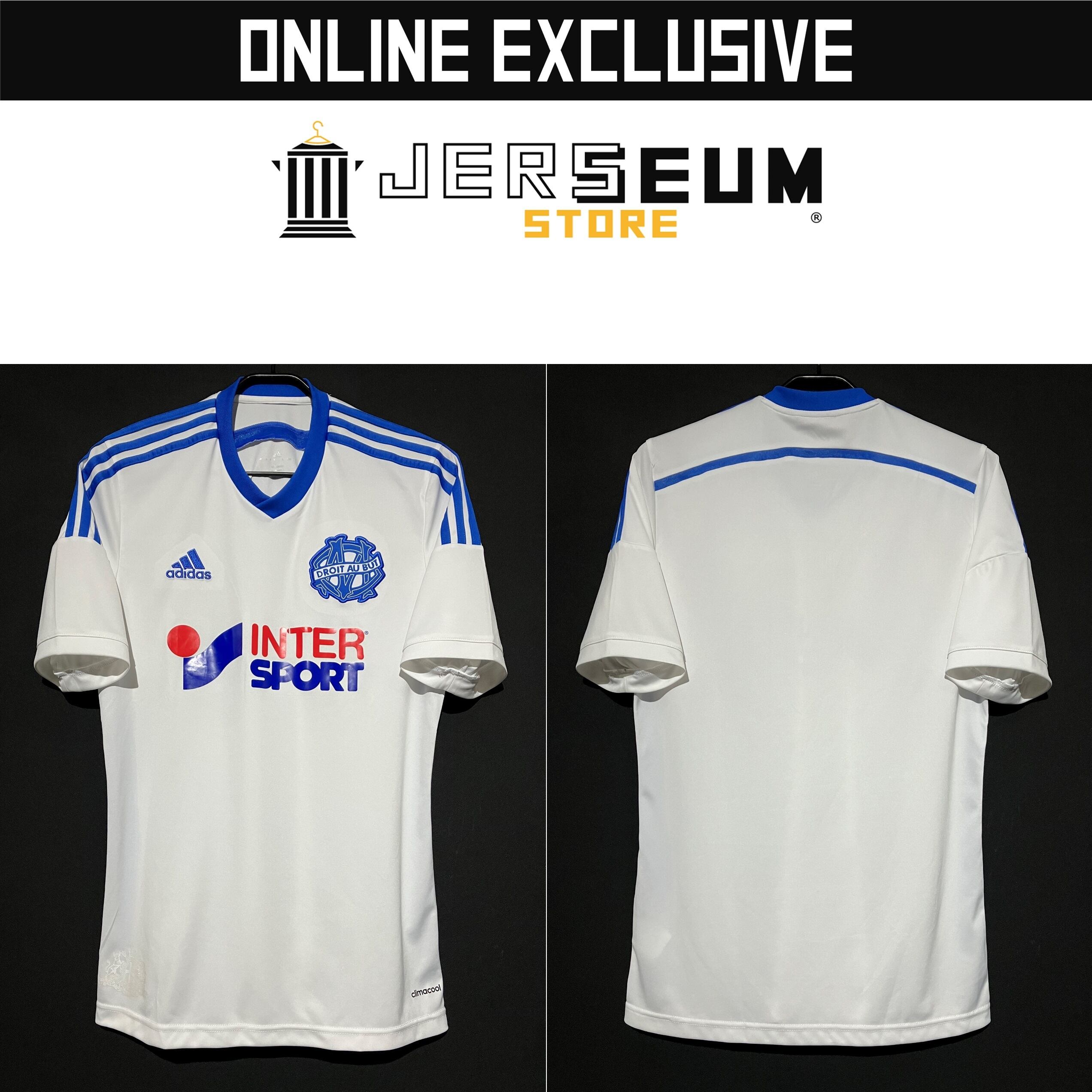 2014/15】 / Olympique de Marseille（H） / Condition：Preowned / Grade：5 /  Size：L（JPN） | Jerseum Store