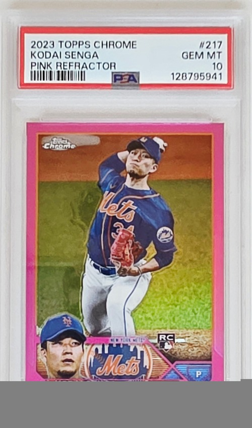 千賀滉大 2023 Topps Chrome Pink Refractor RC – GEM MINT