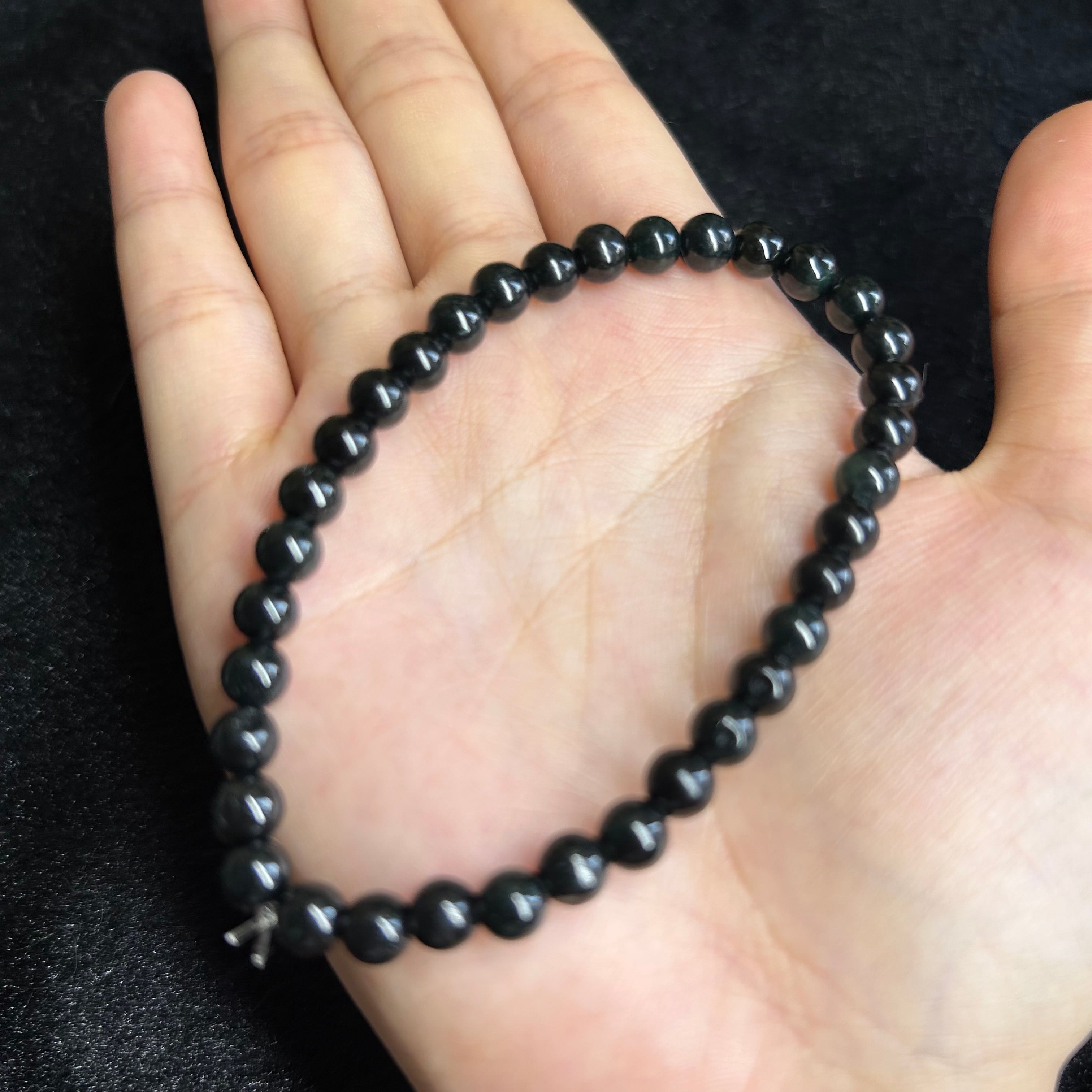 本翡翠ブレスレット 黒翡翠 ミャンマー産 セール品 | FARBE