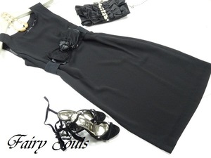 ★送料無料★11号（L)★ノースリ－ブ膝丈ワンピ(OPN3546)