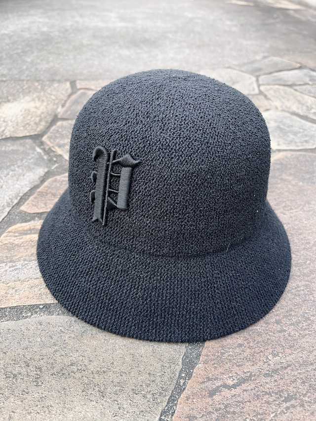 Old P Logo Bermuda Hat 　【BLK✖︎BLK】