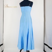 フラダンス 衣装 ワンピース ドレス ブルー系 メネフネプランテーション 水色 フラ ダンス 無地 シンプル キャミソール MENEHUNE PLANTETION 日本製 鮮やか ハワイアン アロハ 爽やか かわいい