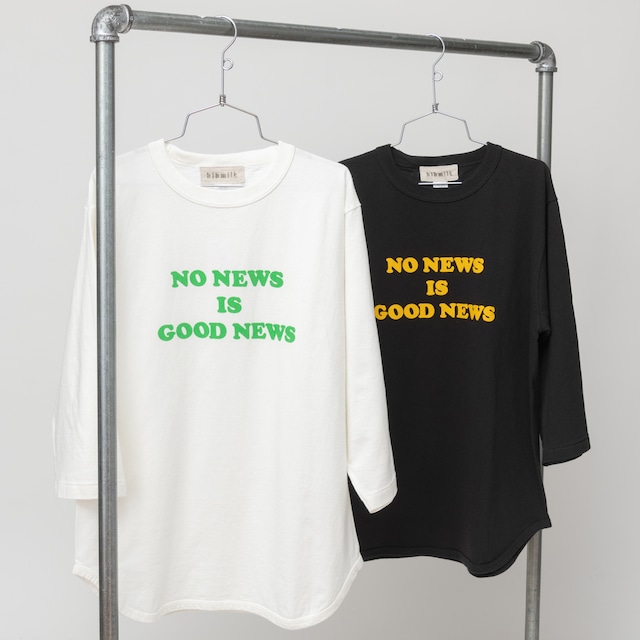 ［bibmilk］3/4スリーブベースボールTシャツ NEWS レディス