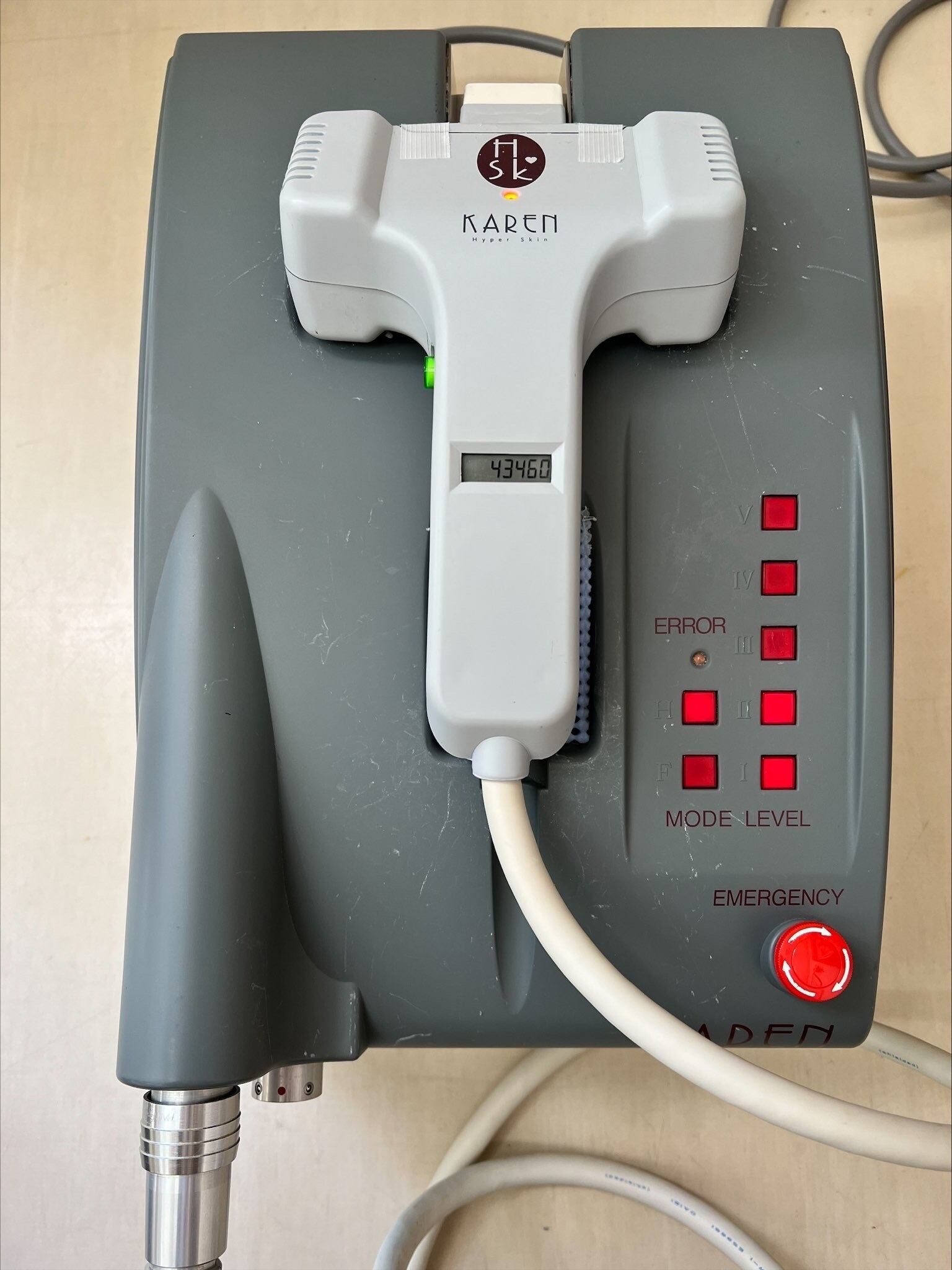 ハイパースキンカレン 電源確認済み ハイパースキンKAREN HSK脱毛機