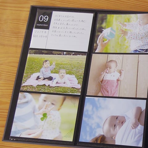 【新品未使用】Year Photo Album５冊＆育児日記カード10袋セット ナカバヤシ WEB限定品】 一ヵ月に1枚、記録を残せます! 「育児