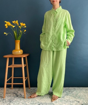 "Chadwicks" USA Lt.green linen Set Tops