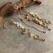 【gold】天然クオーツブレスレット