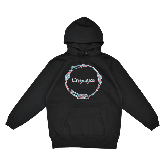 3D LOGO PRINT PARKA (BLACK)