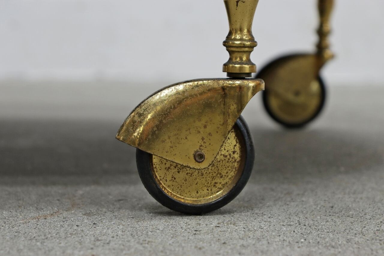 ヴィンテージ クラシカル トローリー キッチン ワゴン シェルフ