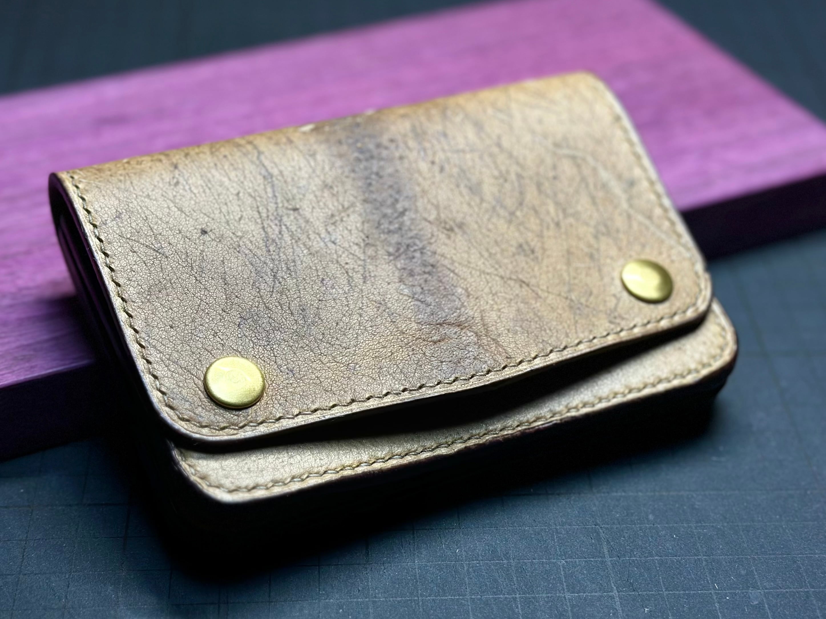 ショートトラッカーウォレット STW-01【KUDU / スタンダードウォッシュ