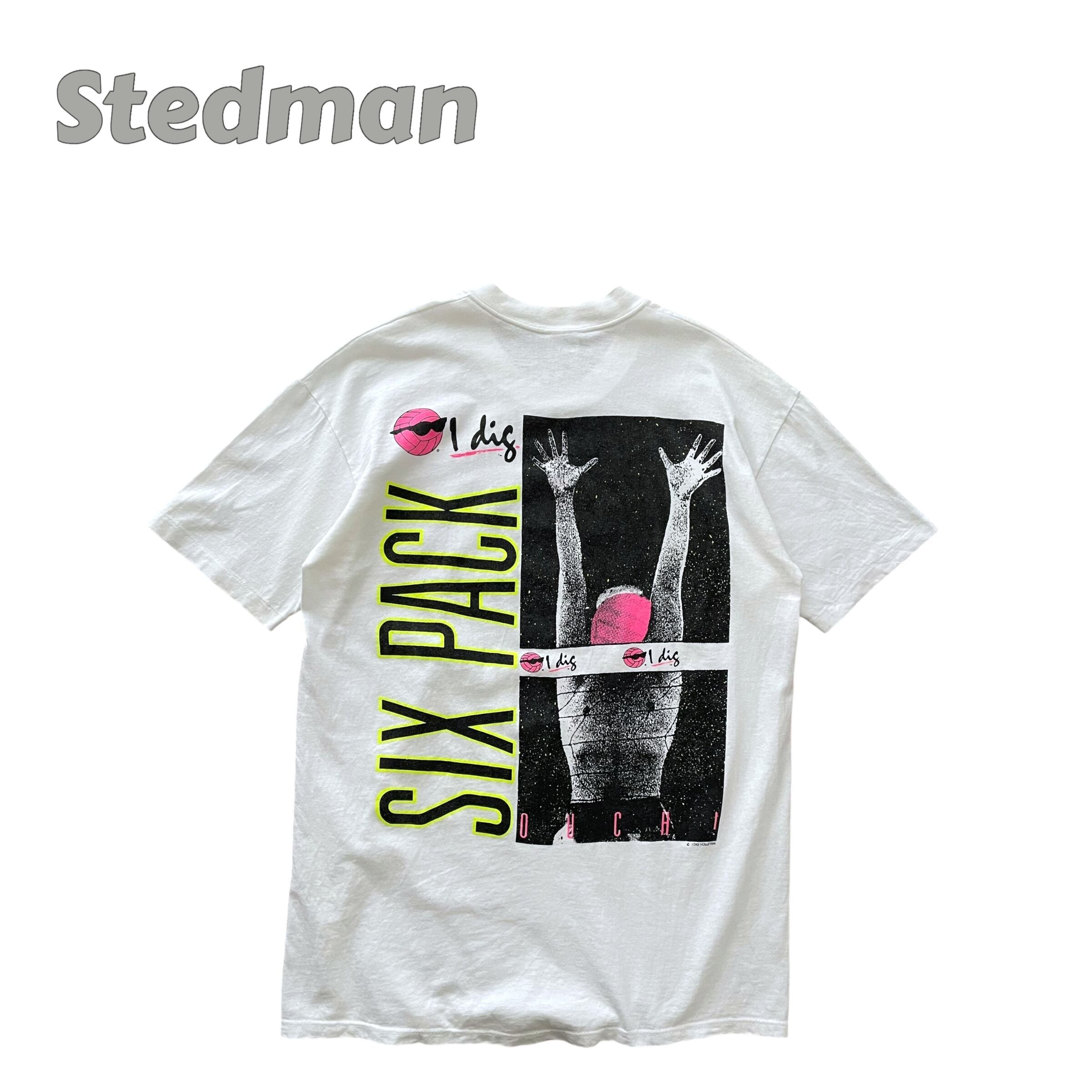 Stedman 80s~ USA製 ネオンカラー 両面プリント Tシャツ 半袖 | ThreeF