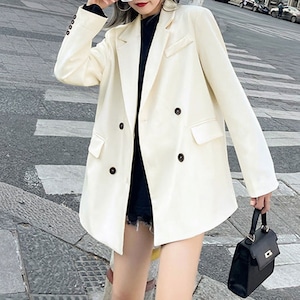 テーラード ジャケット レディース 春夏秋 韓国 薄手 アウター きれいめ 通勤 通学 OL シンプル おしゃれ 大人 カジュアル ビジネス オフィス ゆったり 無地 大人可愛い 大人女子