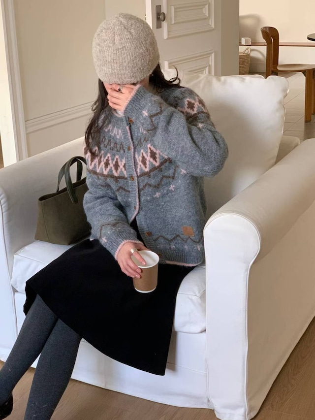 (予約) AREING / Snow cardigan 3color