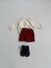 韓国子供服 / minirobe / 26Autumn / コーデュロイ4分丈パンツ / 秋服 *S~XL*