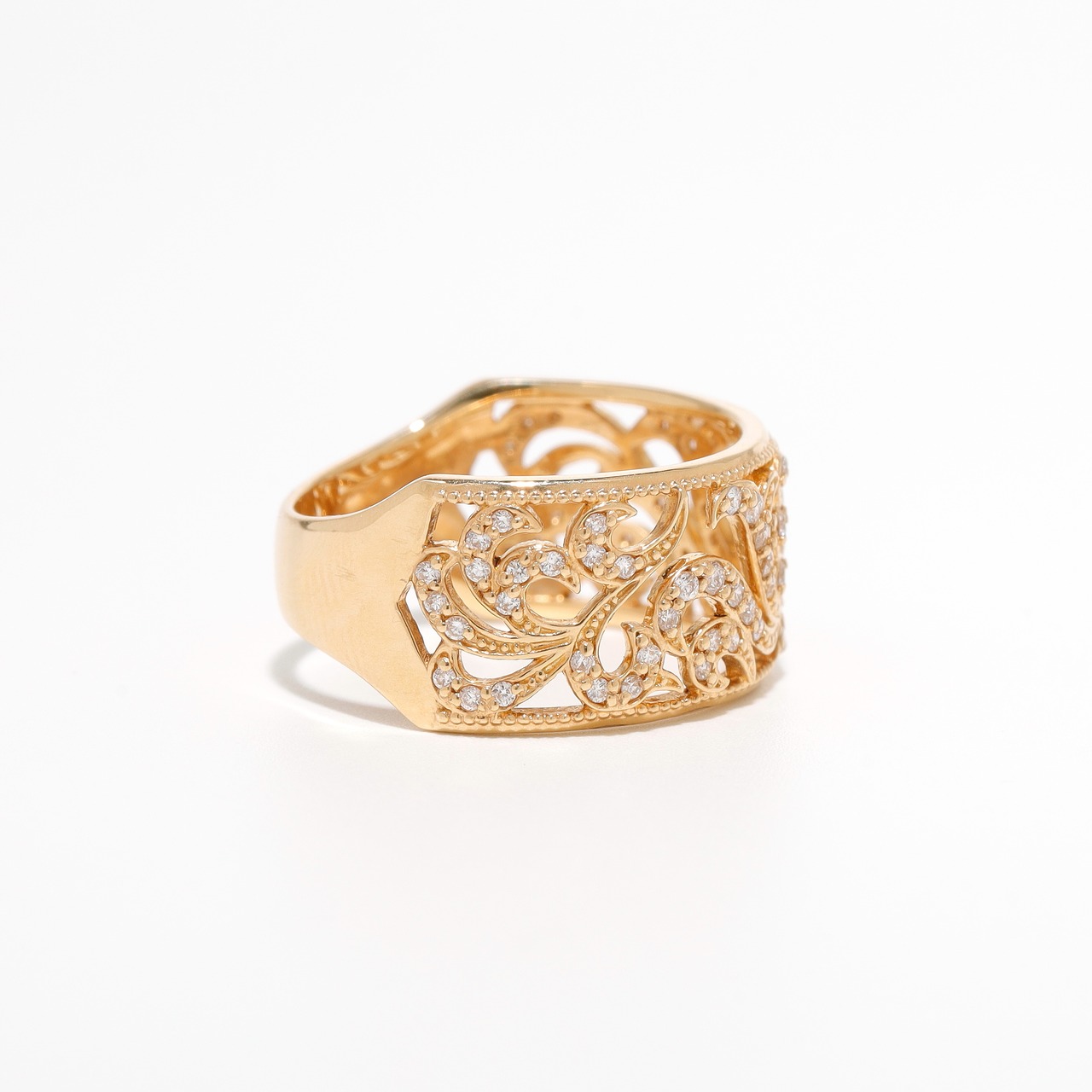 ダイヤモンド デザインリング K18 / 0.300ct