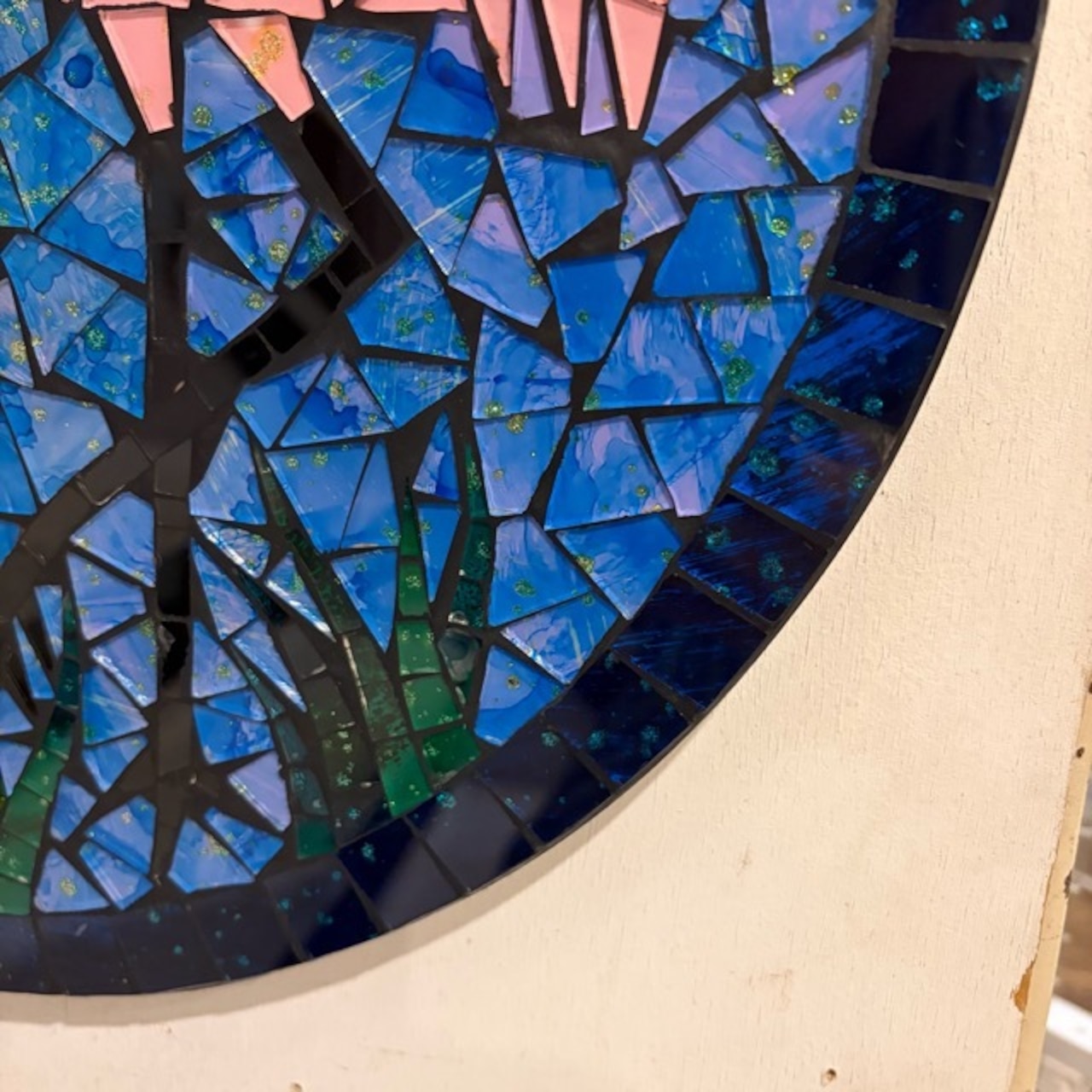 Mosaic Hanging FLAMINGO モザイクハンギング フラミンゴ 雑貨 オブジェ ディスプレイ ガラス