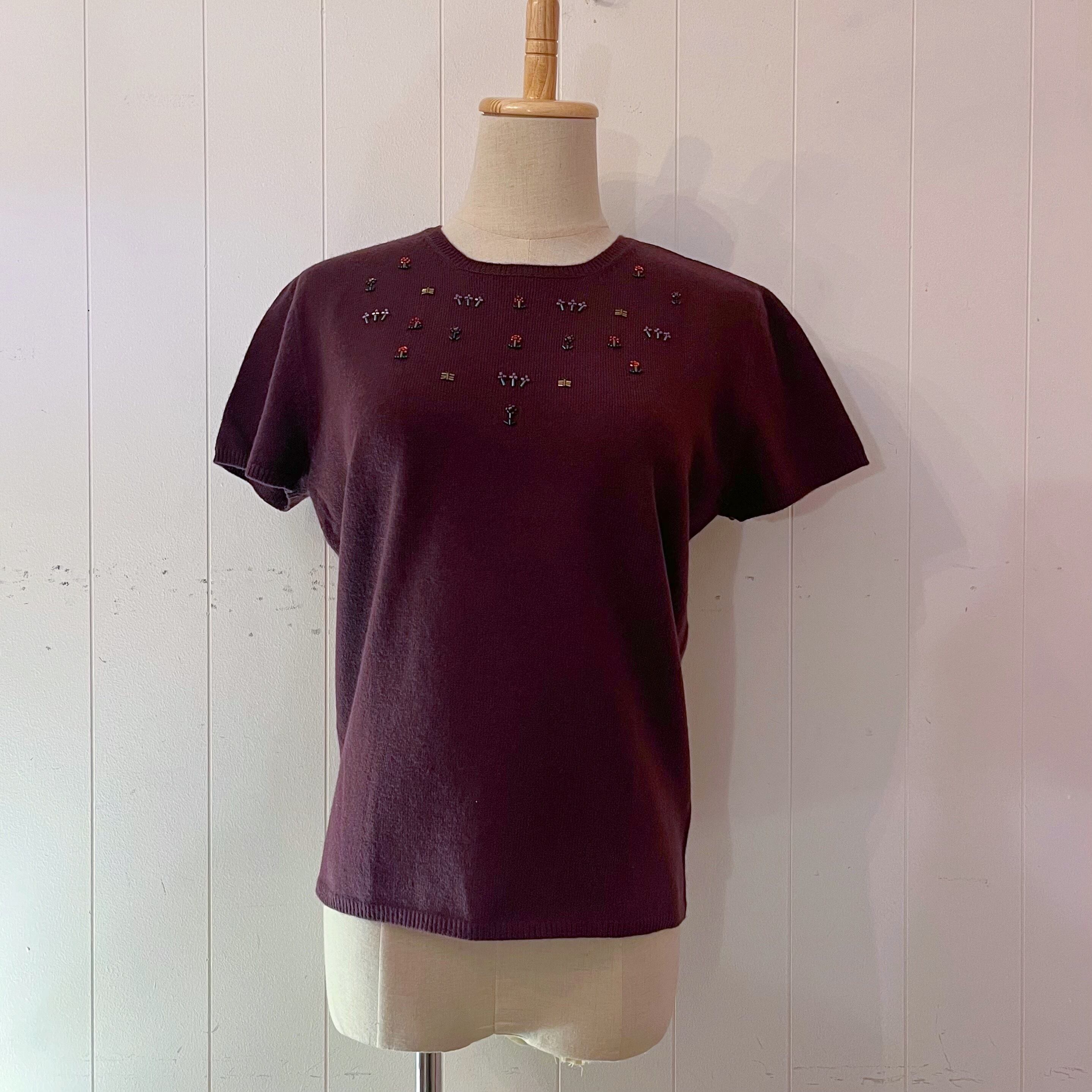 mini flower beads knit