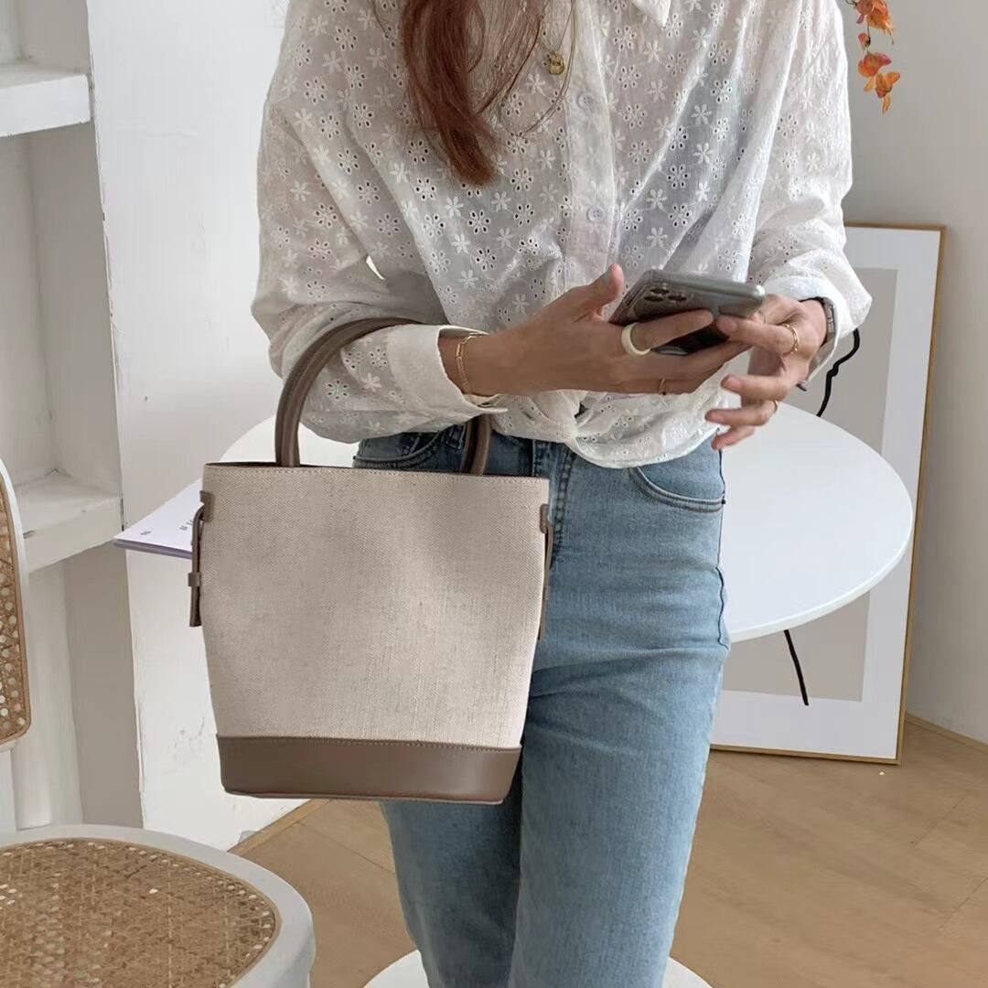 異素材切り替え ミニバッグ　AS15-308