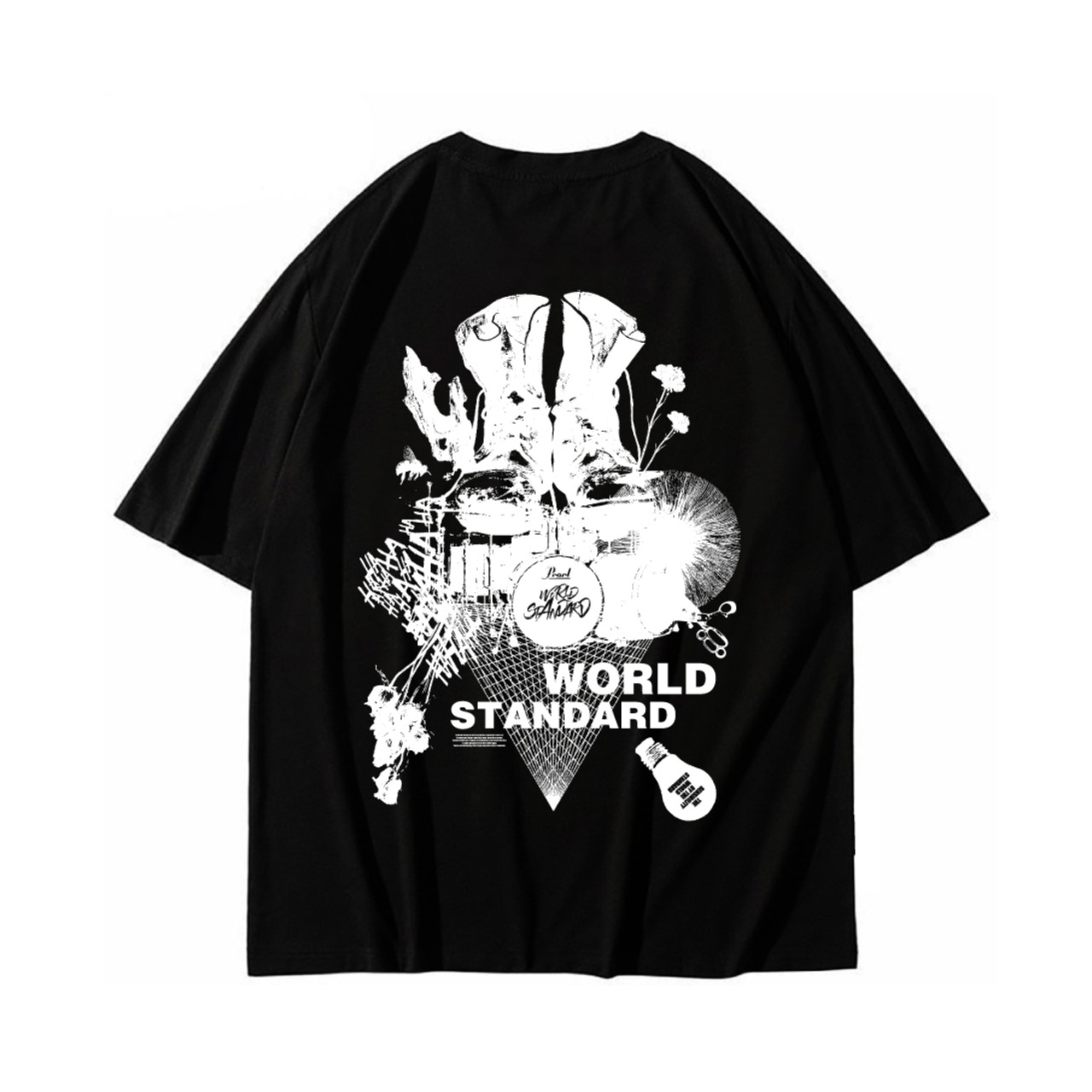 WORLD STANDARD/クルーネックプリントTシャツ/WSHT-059