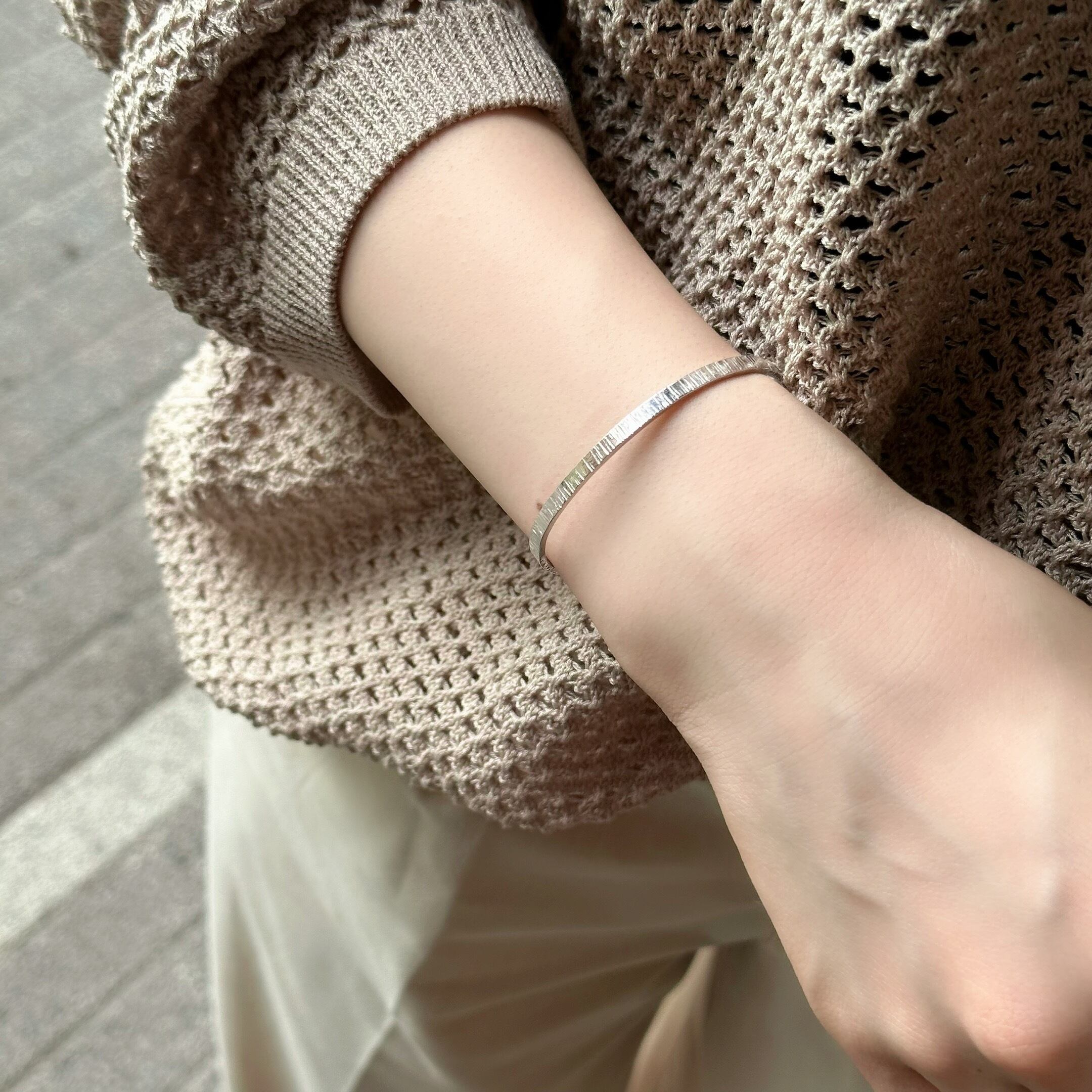 レインバングル 3mm SV925 | Ao.