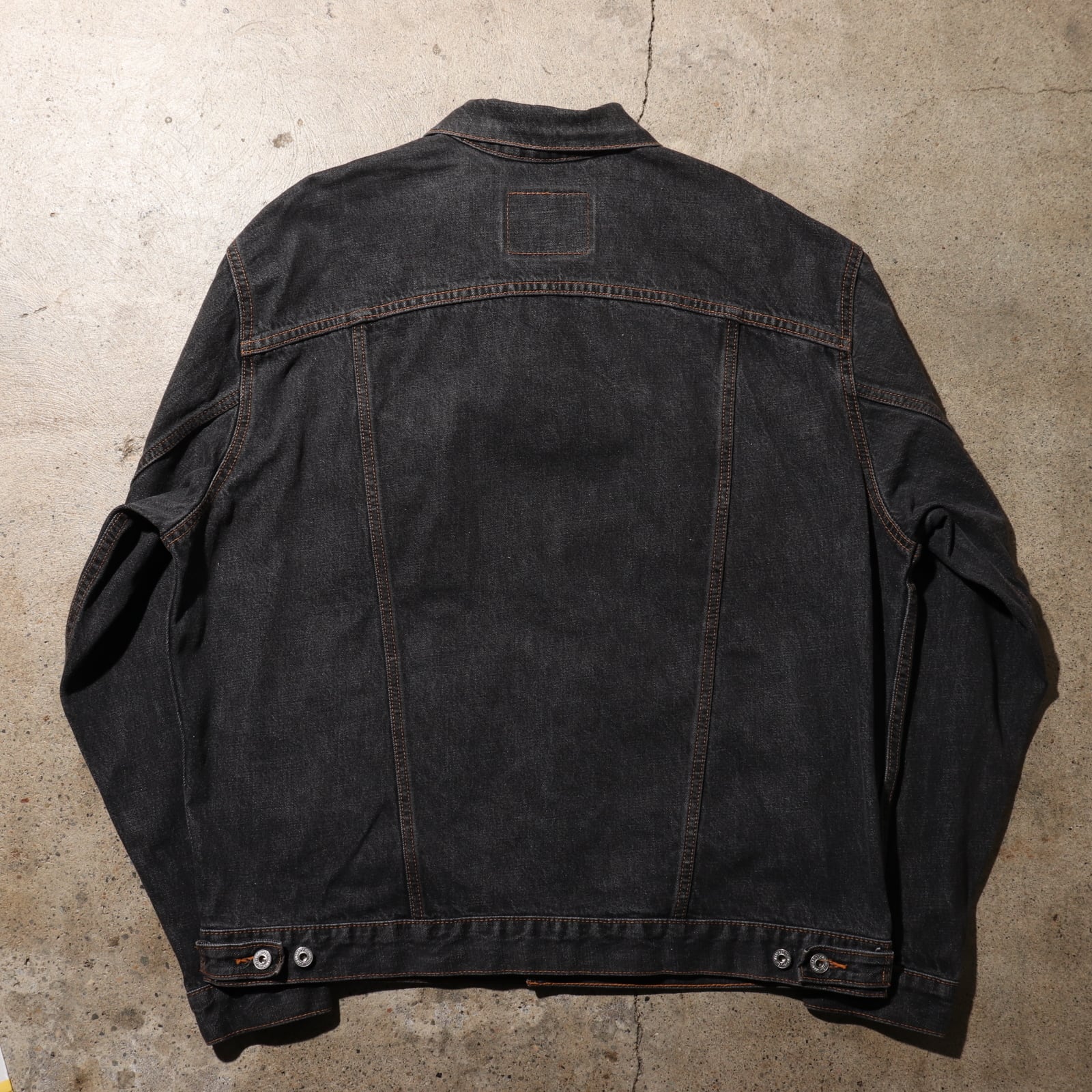 美品 XL 99年 70507 先染め黒 Levi's ブラックデニムジャケット-