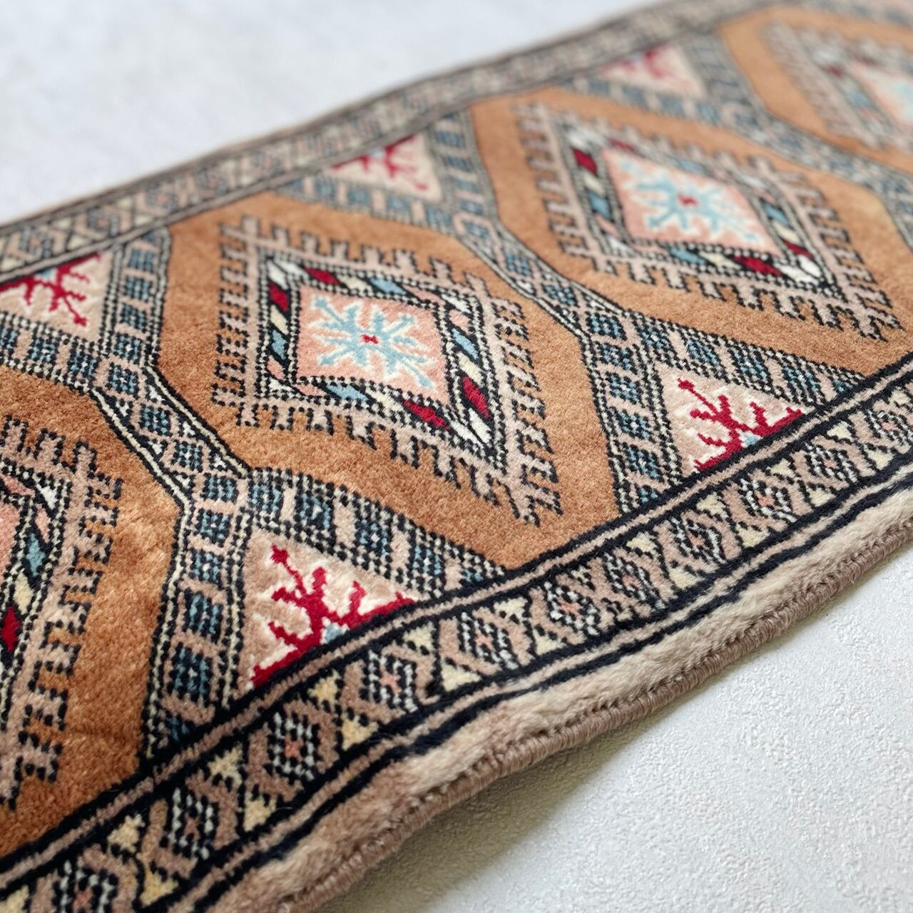 ヴィンテージラグ｜ランナー vintage rug runner * キャメルブラウン camel brown [rra005] ラグの間