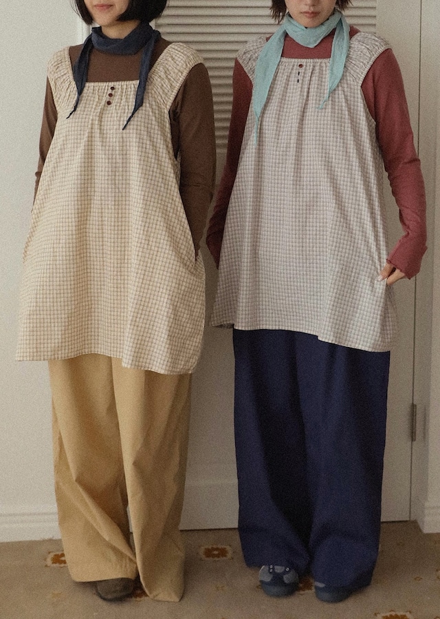 【取寄】mardi amber|beans check dress (adult)|ビーンズチェックワンピース(大人)|FREE|mom|26 autumn