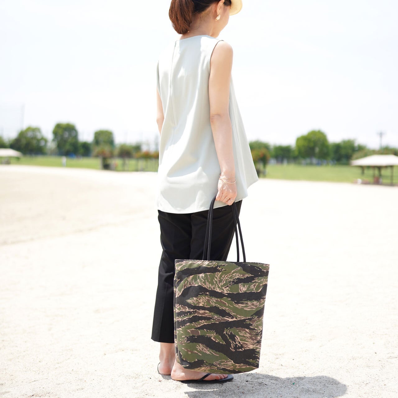Market 04 トートバッグ】迷彩 タイガーカモ | Pay ID
