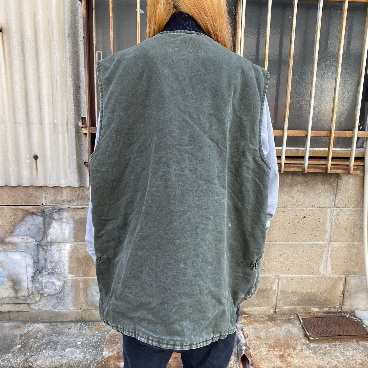 ビッグサイズ 90年代 USA製 Carhartt カーハート ダック地 ベスト 