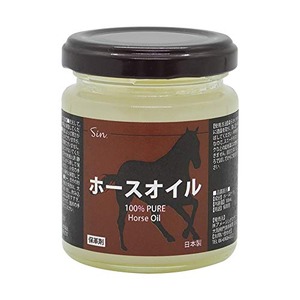 【特価処分】国産 ホースオイル 100ml レザークラフト メンテナンス用に 革 クリーム 馬油100%