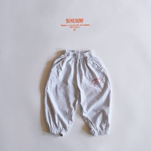 【送料無料・予約　2024 summer】Junior：search jogger pants  〔サーチジョガーパンツ〕　boneoune