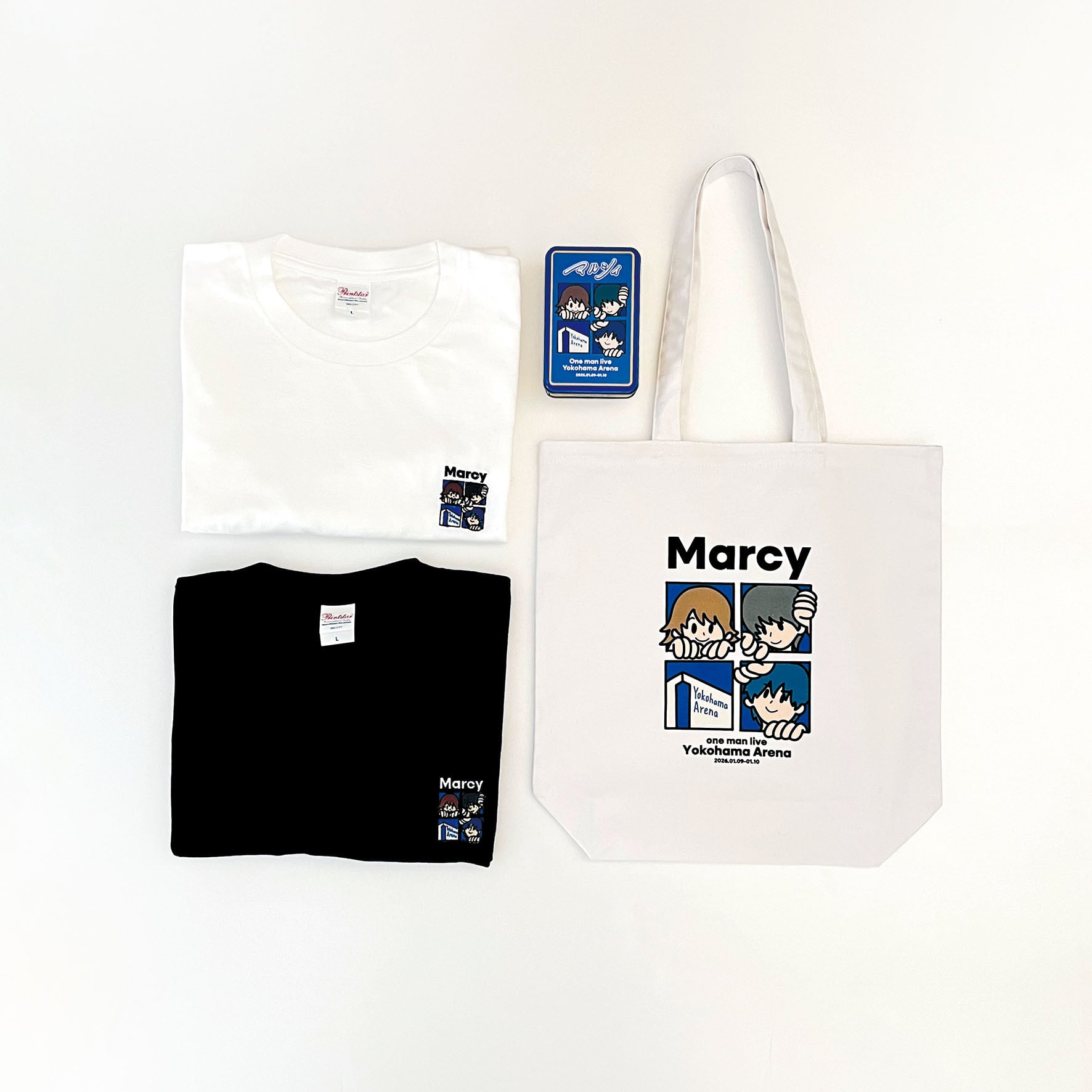 メンバーイラスト キャンバストートバッグ | Marcy Official Goods
