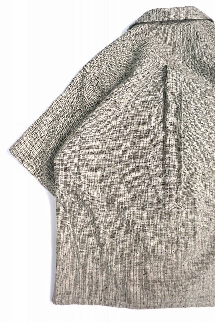 Nepped Check Open Collar Shirt