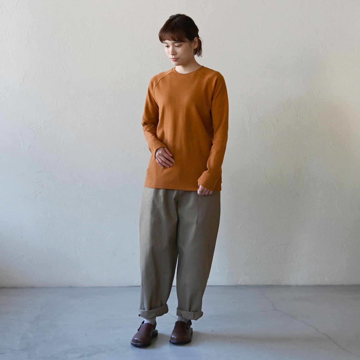 【sisam】ロングスリーブトップ｜オーガニックコットン