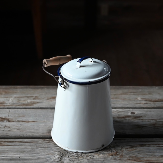Enamel Milk Pot / エナメル ミルク ポット〈 琺瑯・ホーロー・店舗什器・アンティーク ・ ヴィンテージ 〉113825