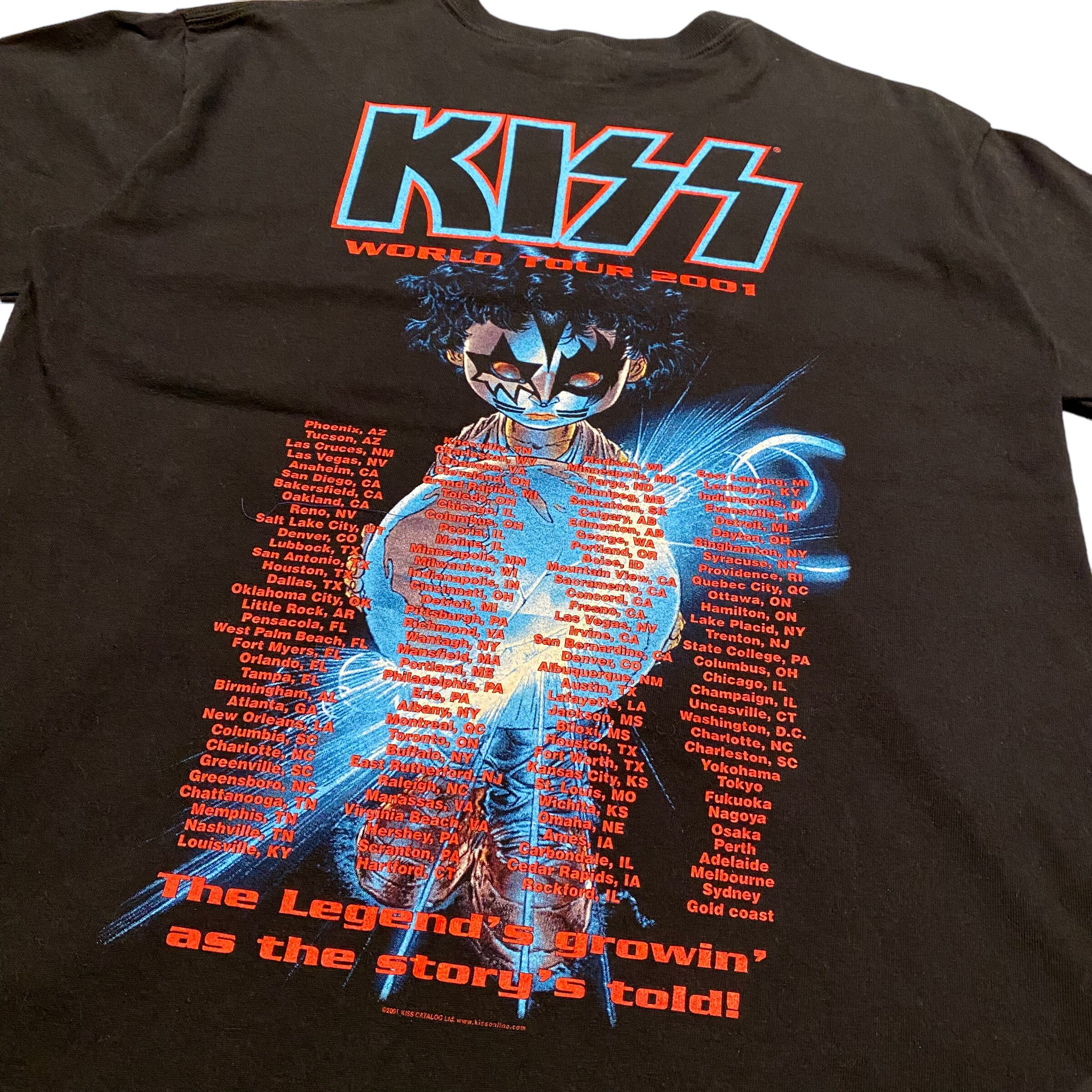 80s KISS live tour tee バンドTシャツ