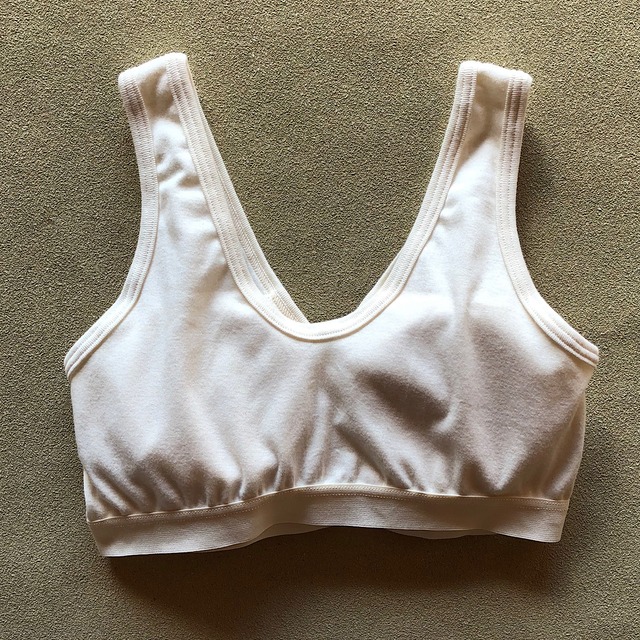 【安藤さんのオーガニックコットン】カップ付きブラ 〜レディース〜