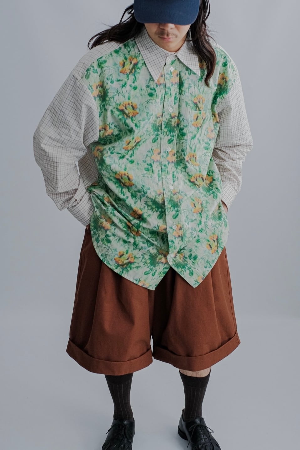 Meryll Rogge】COMBO CLASSIC SHIRT W/ FORMAL COLLAR | puzzle
