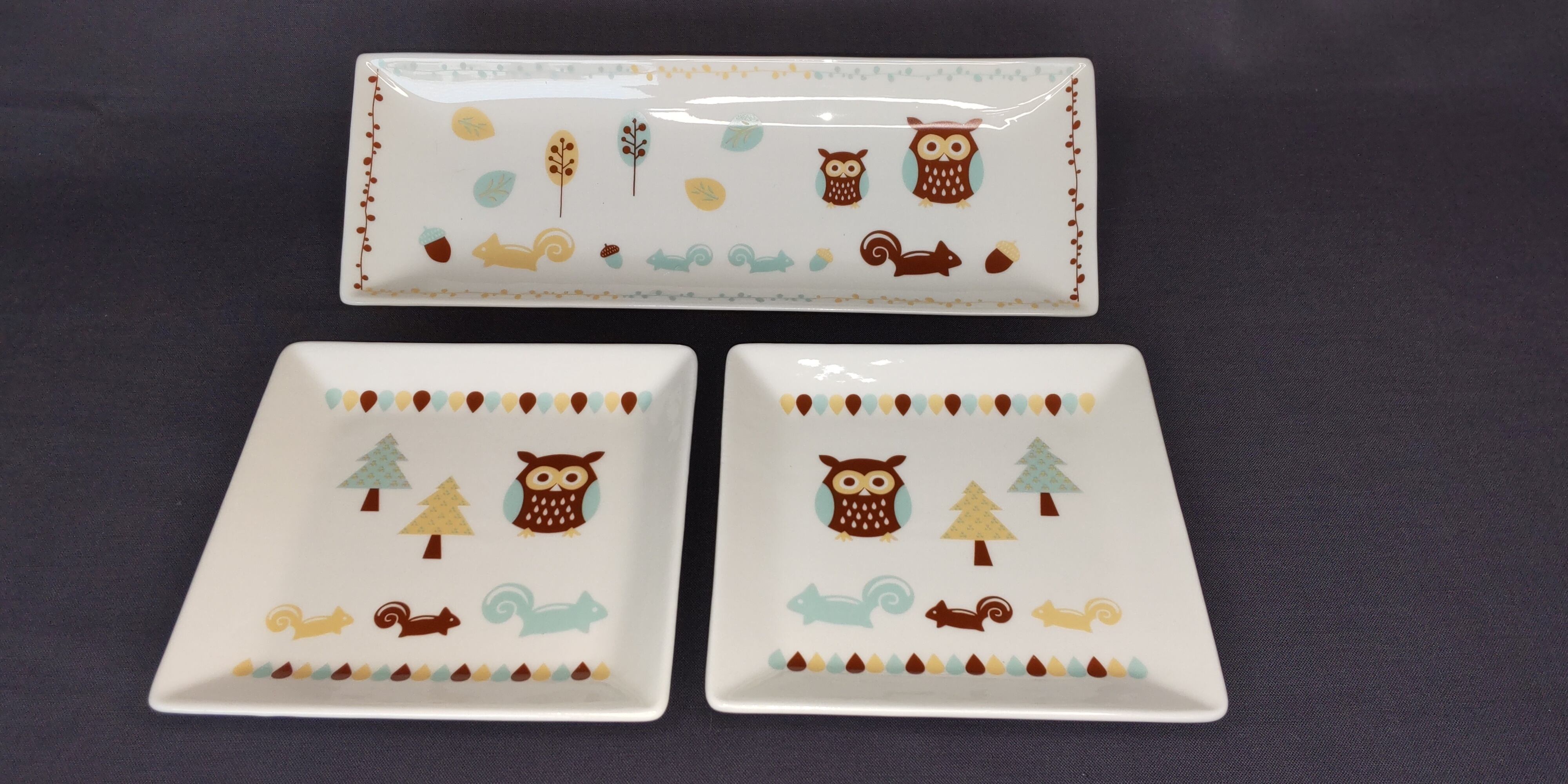 ポーセラーツ転写紙 森と動物たち 北欧風 A3サイズ