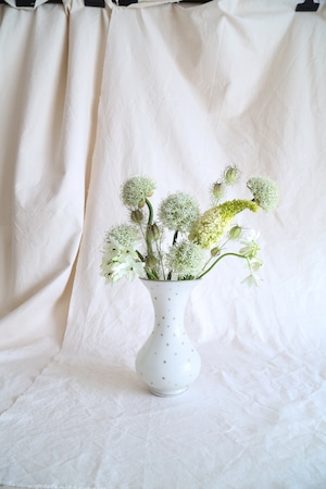 Opaline White Star Flower Vase