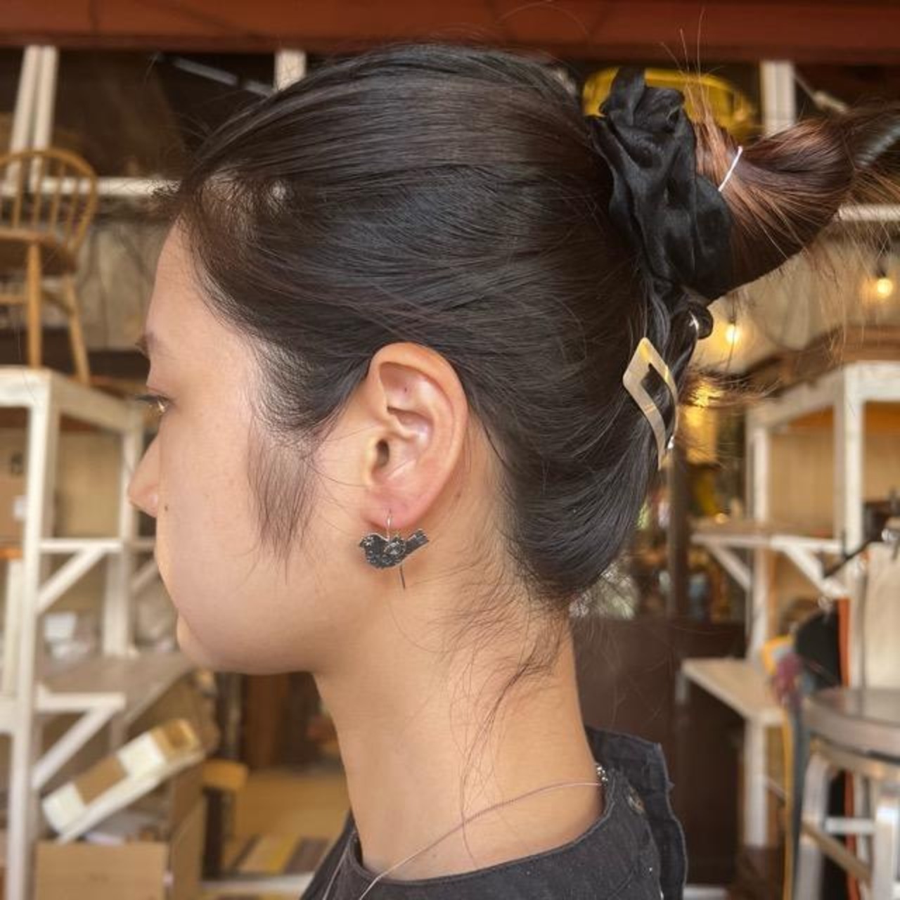 TOPANGA Jewelry　Antique bird earrings　アンティーク小鳥　ピアス　シルバー　鳥　ギフト　プレゼント　ジュエリー　