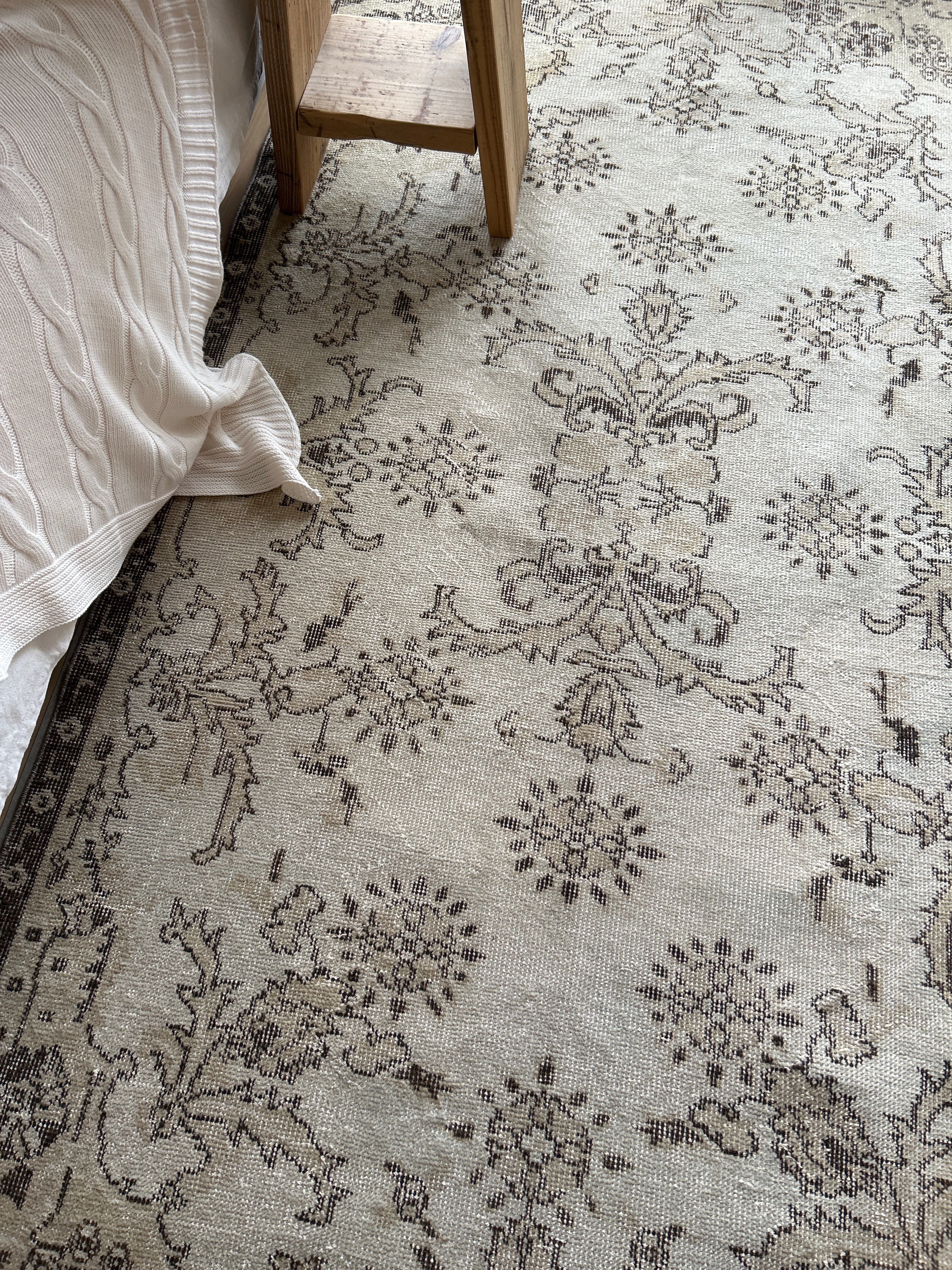 Vintage rug beige 211×119/ヴィンテージラグ トルコラグ 27250503