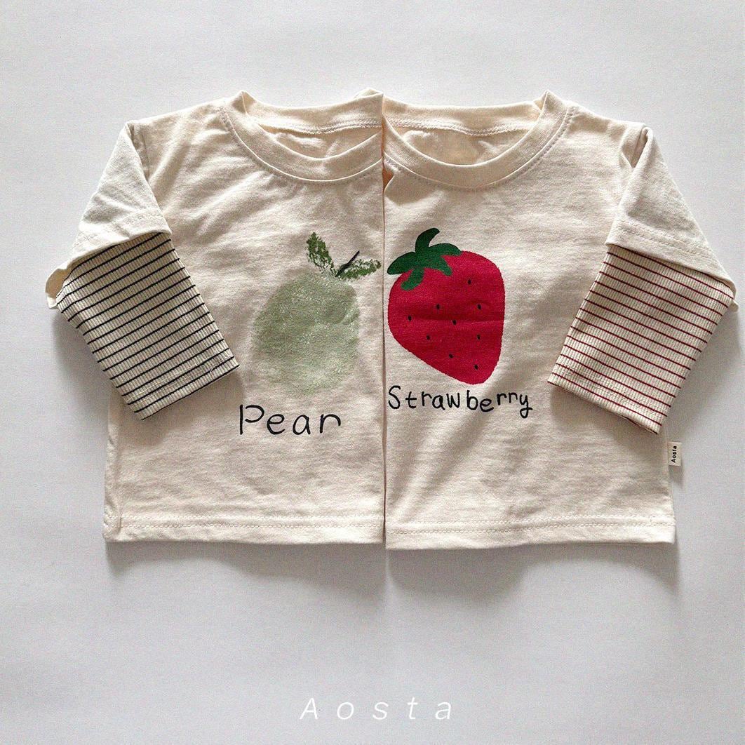 «予約»«Aosta» フルーツトップス 2colors