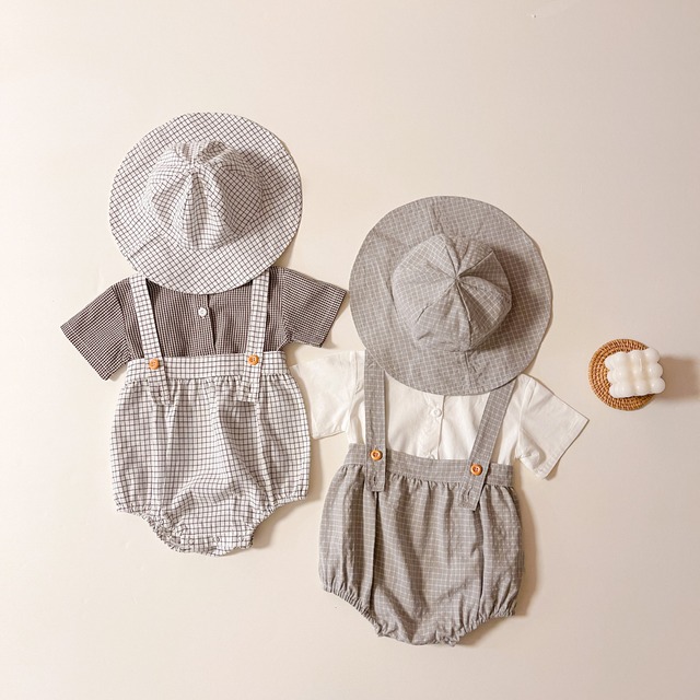 【BABY】夏新作　サロペット&Tシャツセットアップ