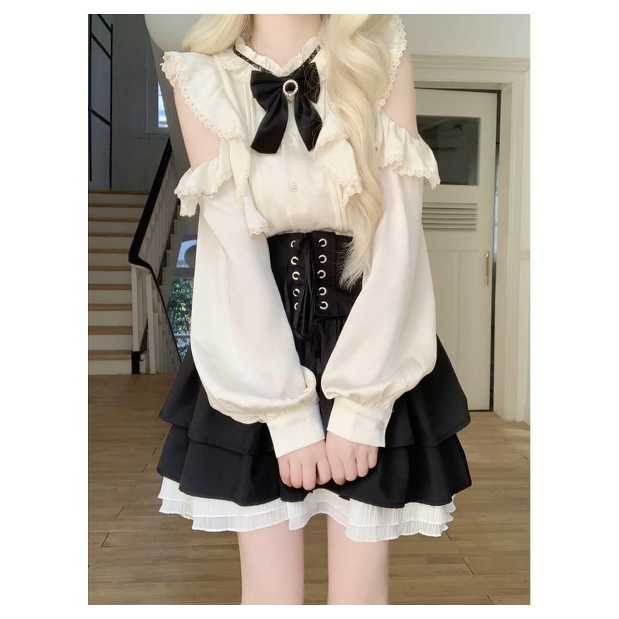 半袖 甘 ロリ スカート スカート ロリータ Lolita レディース ロリィタ