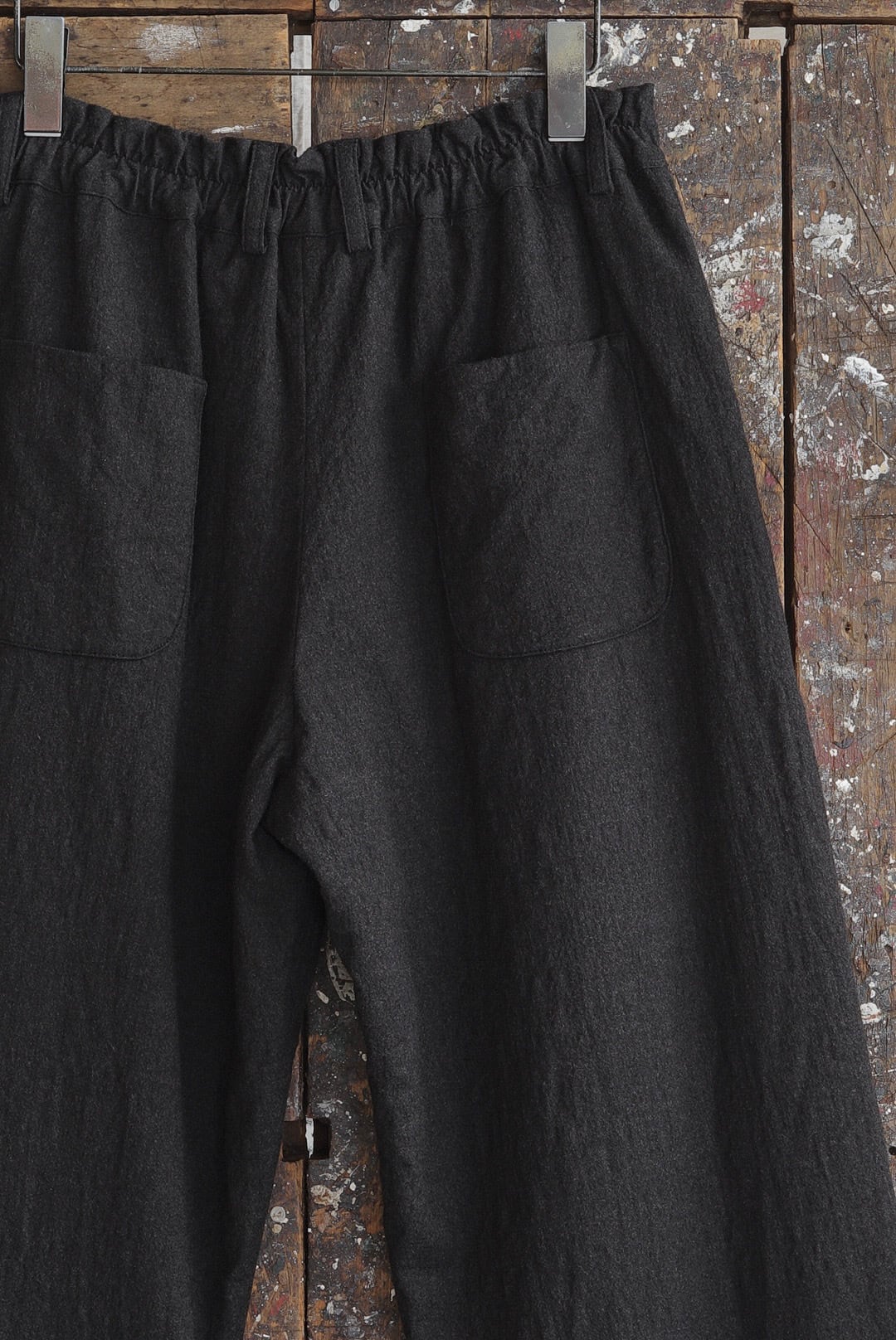 CHEZ VIDALENC - PANTS GARY (BOILED WOOL) | Brownie