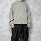 cotton rayon mock neck knit