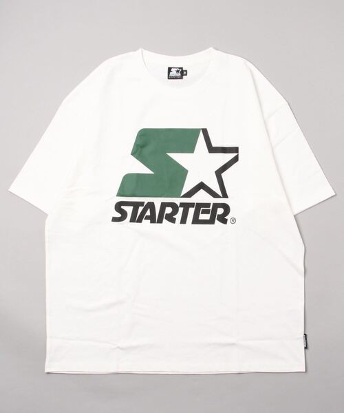 STARTER BLACK LABEL(スターターブラックレーベル) アイコンプリント ビッグシルエット Tシャツ ホワイト ST-ST027